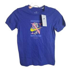 Nike Logo Tee with Splatter Print, NWT, XS